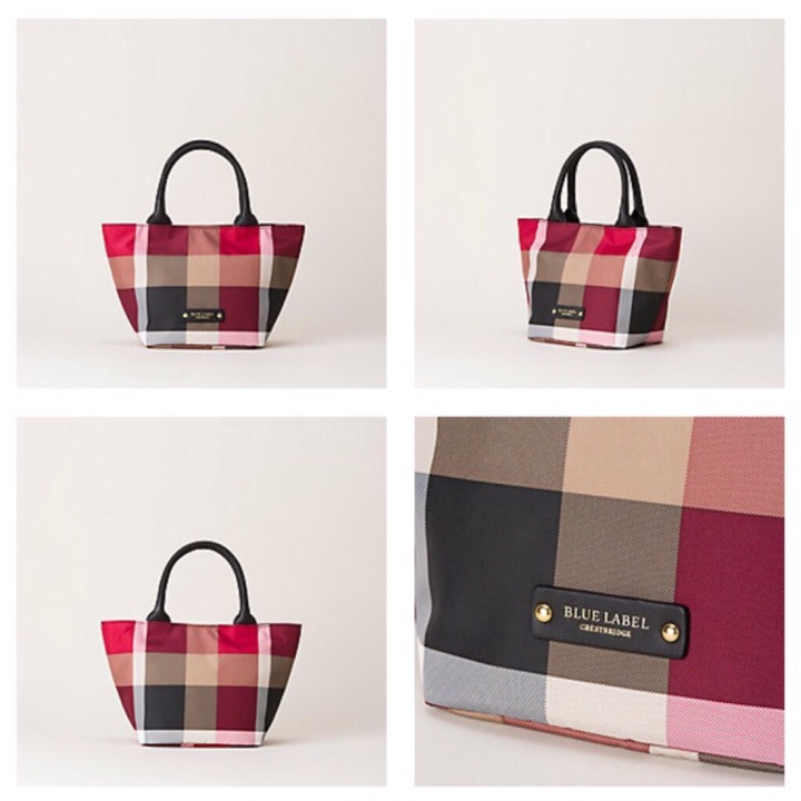 Qoo10 Sg Every Need Want Day Blue Label Print Pouch Size 33cmh X 19cml 14cmw Colour Red Soft Texture Polyester Material