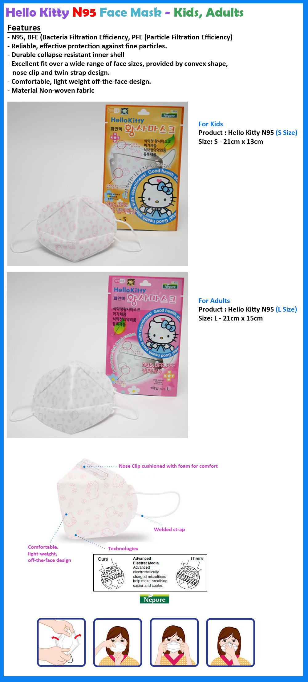 n95 mask hello kitty n95 mask hello kitty