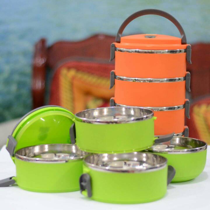 ECO LUNCH BOX STAINLESS STEEL RANTANG 4 SUSUN