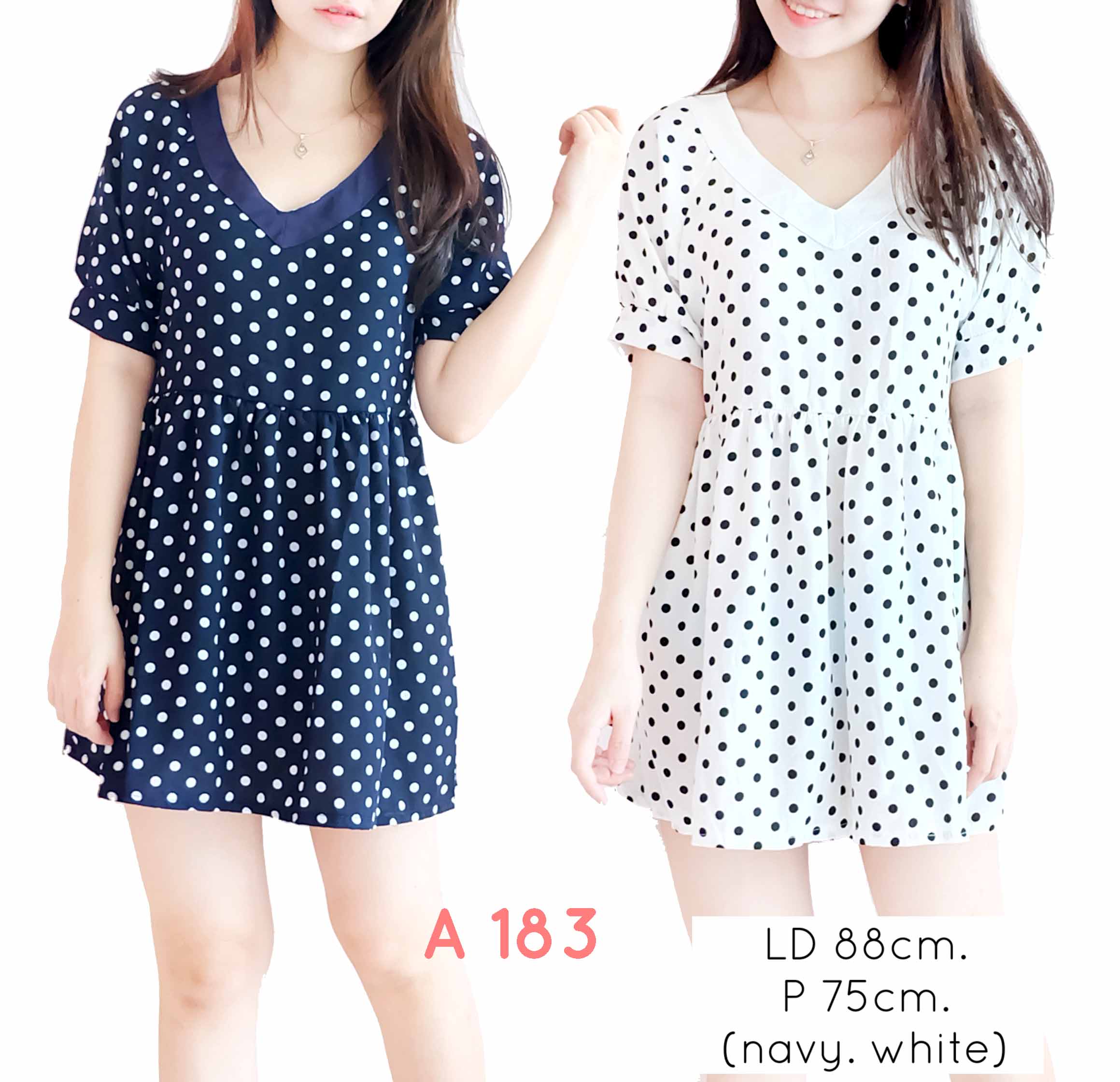 Buy NEW UPDATE 15 MARET Dress flare floral lace dress polkadot kode SL01 Lingkar Dada 82 86 cm Panjang 81 cm pinggang karet bahan polyester furing