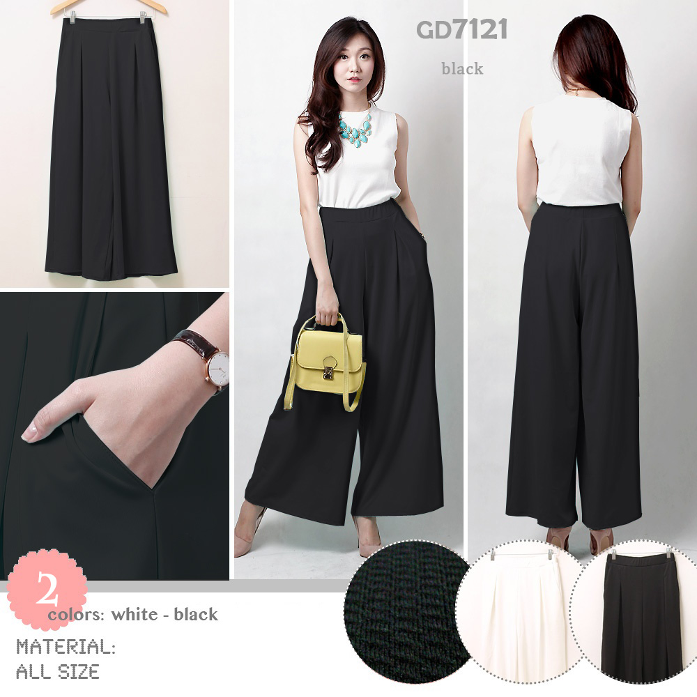 Basic Long Cullotes Pants Celana Kulot Panjang Wanita Daftar Update Harga Terbaru Indonesia .