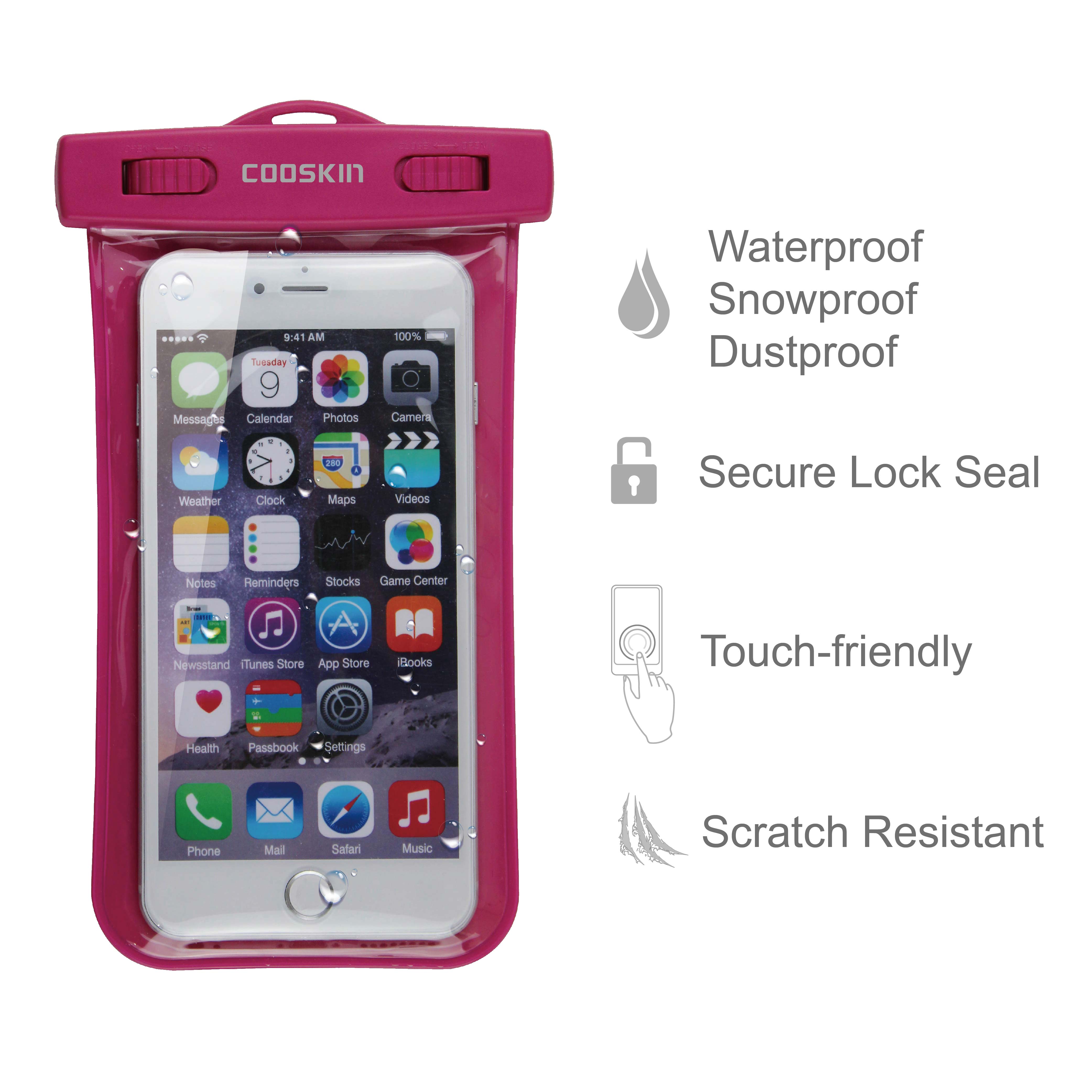 Qoo10 Every need Every want Every day Cooskin 5 5 INCH Waterproof Pouch Bag Handphone Pouch For Mobile Phone