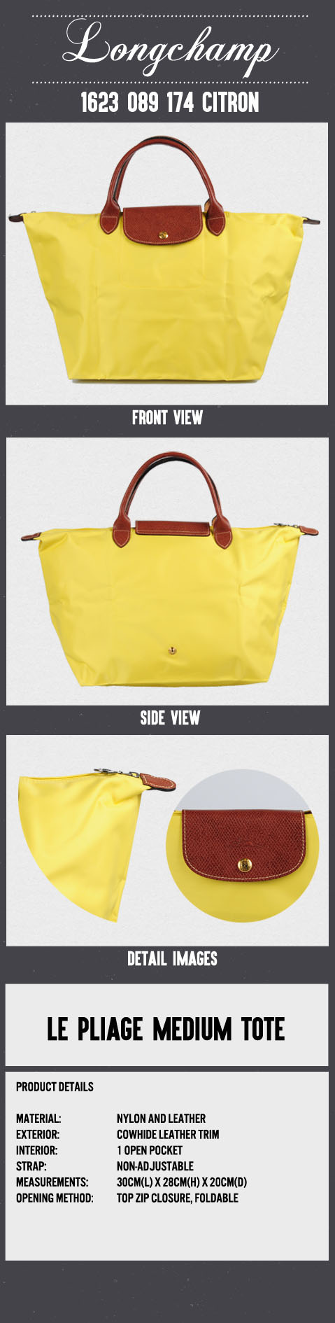 Online Discount Longchamp Le Pliage Tote Bags 1623 089 477 MANDARINE